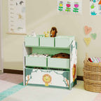 Children's Toy Storage Shelf, 3-Tier, Green