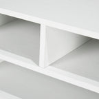 Office Printer Stand with 3 Open Shelves, 2 Levels, 47 x 40 x 22.5 cm, White