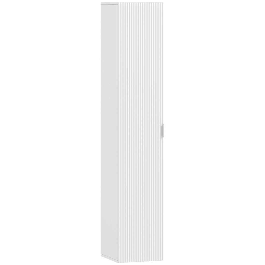 Wall-Mounted Bathroom Cabinet with Adjustable Shelves and Soft-Close Closure, 30x31.5x160 cm, White