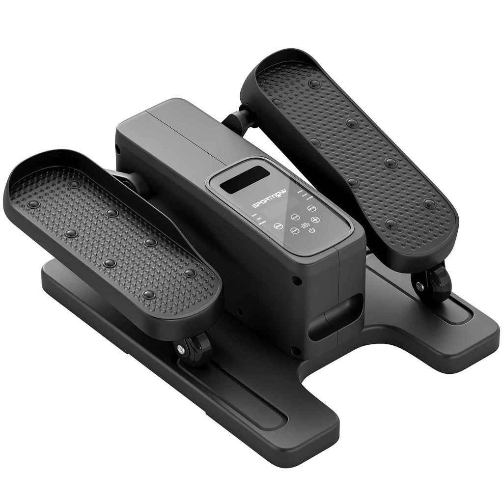 SPORTNOW Mini Desk Elliptical, Manual/Automatic, 12 Adjustable Speeds for Home.