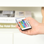 HOMCOM Modern 3-Door Sideboard with Colorful LED Lights and Remote Control, Wooden, 155x40x92cm - White