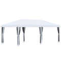 Outsunny 6x3m Folding Garden Gazebo with Mosquito Net and Carry Bag, Cream