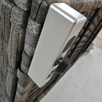 Outsunny garden trunk in Rattan pe with internal coating in waterproof fabric, 76x45x48 cm, gray - Borgè