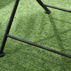 3-Piece Garden Set, Coffee Table and 2 Folding Chairs with Mosaic, Blue