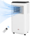 HOMCOM Portable Air Conditioner 750W with 5 Modes and 2 Speeds, in Plastic and Steel, 33x28x70.4 cm, White - Borgè