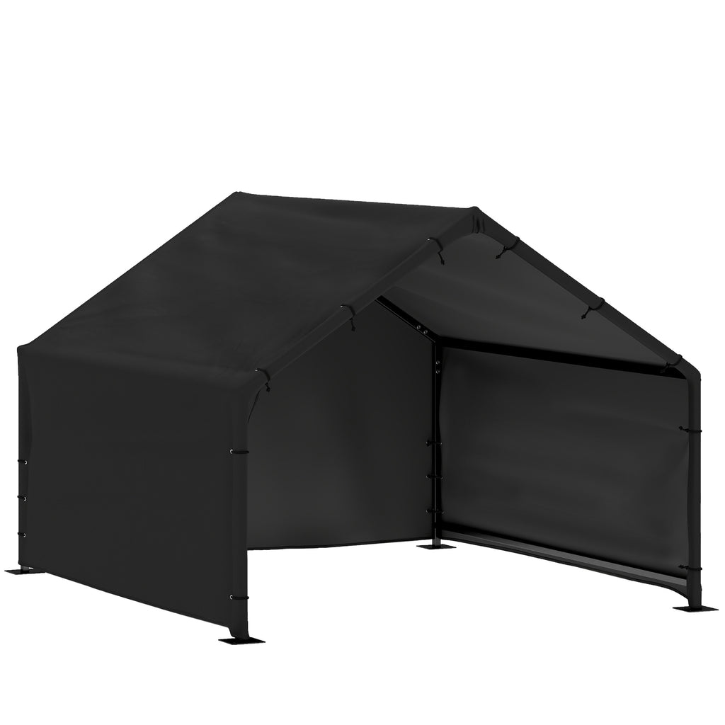 PawHut Outdoor Oxford Fabric Dog Kennel for Small, Medium and Large Dogs, 125 x 110 x 93 cm, Black