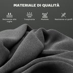 Set of 2 Modern Velvet Bar Stools with Footrest and Backrest, 41x52x97 cm, Grey