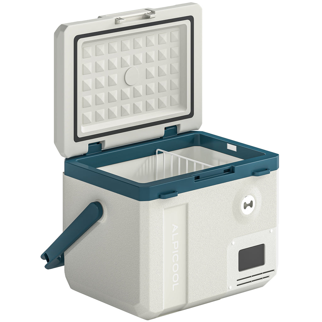 Outsunny 19L Car Compressor Refrigerator, App Control Ideal for Camping.