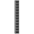 HOMCOM 12-Tier CD Storage Cabinet for 204 CDs, MDF and Chipboard, 21x20x175 cm, Grey