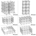 Metal Playpen for Small Pets with 36 Metal Panels to Assemble in Your Preferred Shape and Configuration and with Door