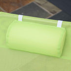 Outsunny Folding Sun Lounger with Reclining Backrest and Cushion, 182x56x24.5cm