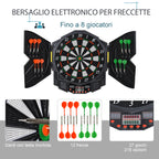 Digital Electronic Dartboard with 12 Darts for 8 Players, 27 Games and 216 Variations
