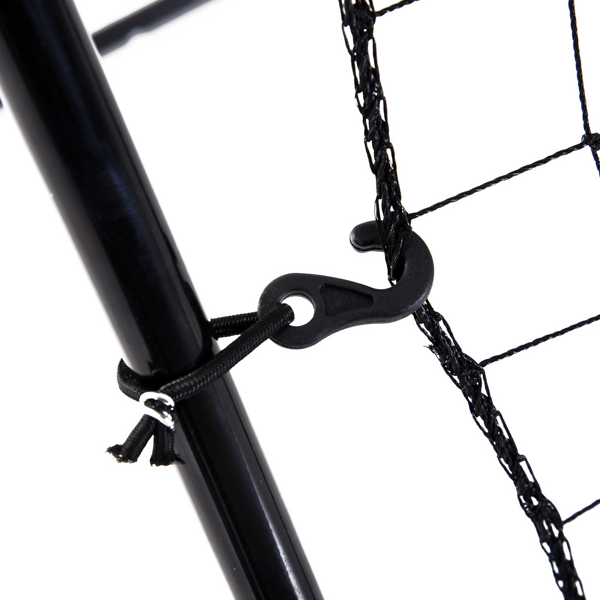 Foldable Football and Baseball Rebounder with Accuracy Zone, Made of PE and Metal, 123x90x174 cm, Black