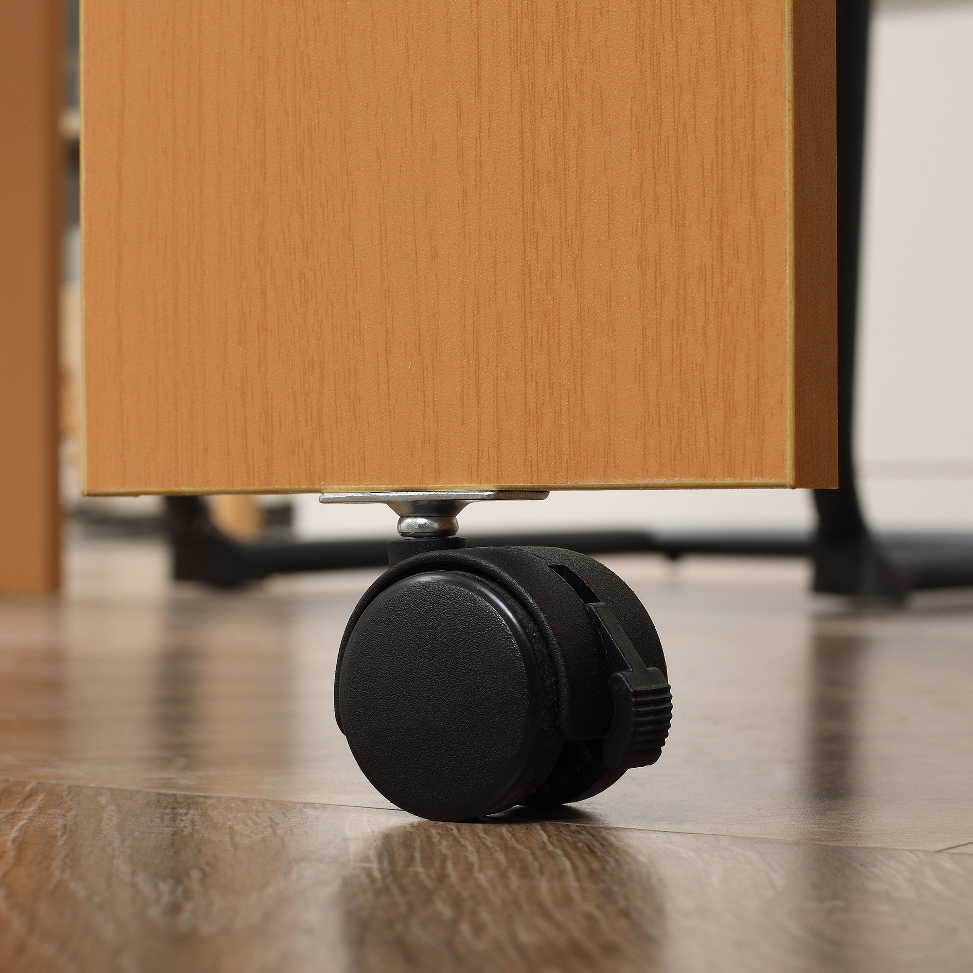 Folding Dining Table max 5 People in Chipboard and Steel, 84x180x100 cm, Wood Color