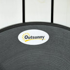 SMOKY GREY | 3 Piece Garden Set with 2 Folding Chairs and Table in Steel and HDPE, Dark Grey - Borge' Group Limited