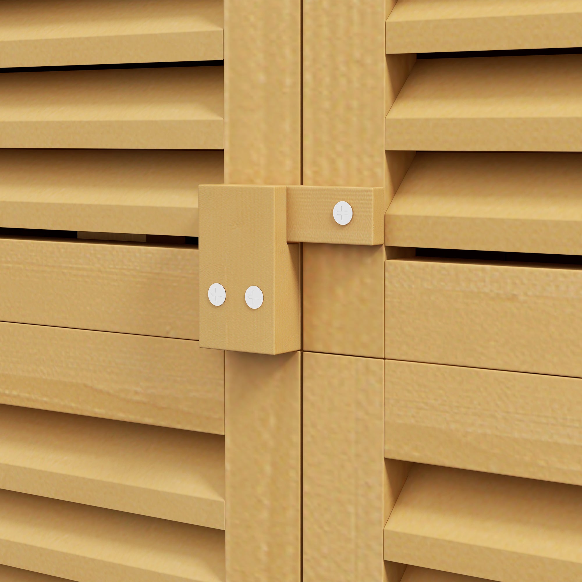 Wooden Garden Shed with Shutter Door, 87x46.5x160 cm, Yellow and Green