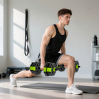 SPORTNOW 6-in-1 Multifunction Gym Weight Set, 20kg Total, Made of Plastic and Sand, 125x18x18 cm, Green