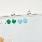 White Rectangular Magnetic Whiteboard with 4 Markers, 1 Eraser and 10 Magnets Included, 90x60x1.8 cm