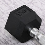 Set of 2 4kg Hex Dumbbells with Non-Slip Grip and Rubber Coating, Black