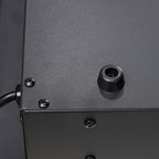 Electric Fireplace 1800W Adjustable with Remote Control, in Steel and Tempered Glass, 127x15.8x45 cm, Black