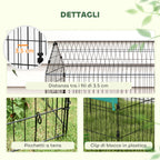 PawHut Outdoor and Indoor Rabbit Cage with Roof, 185x75x75 cm, Green