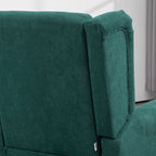 French Style Living Room Armchair with Padded Seat and Cushions, Polyester, 74x86x102 cm, Dark Green