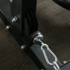 Fitness station for total training with pull-up bar and barbell, in steel, 170x139x200 cm, Black