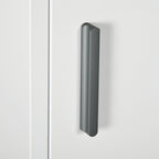 Wall Mounted Medicine Cabinet with 2 Shelves and 2 Keys, Steel, 40x15x53.5 cm, White