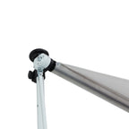 Outsunny 2x1.5m Outdoor Roller Awning with Crank, Adjustable Height and Angle, White