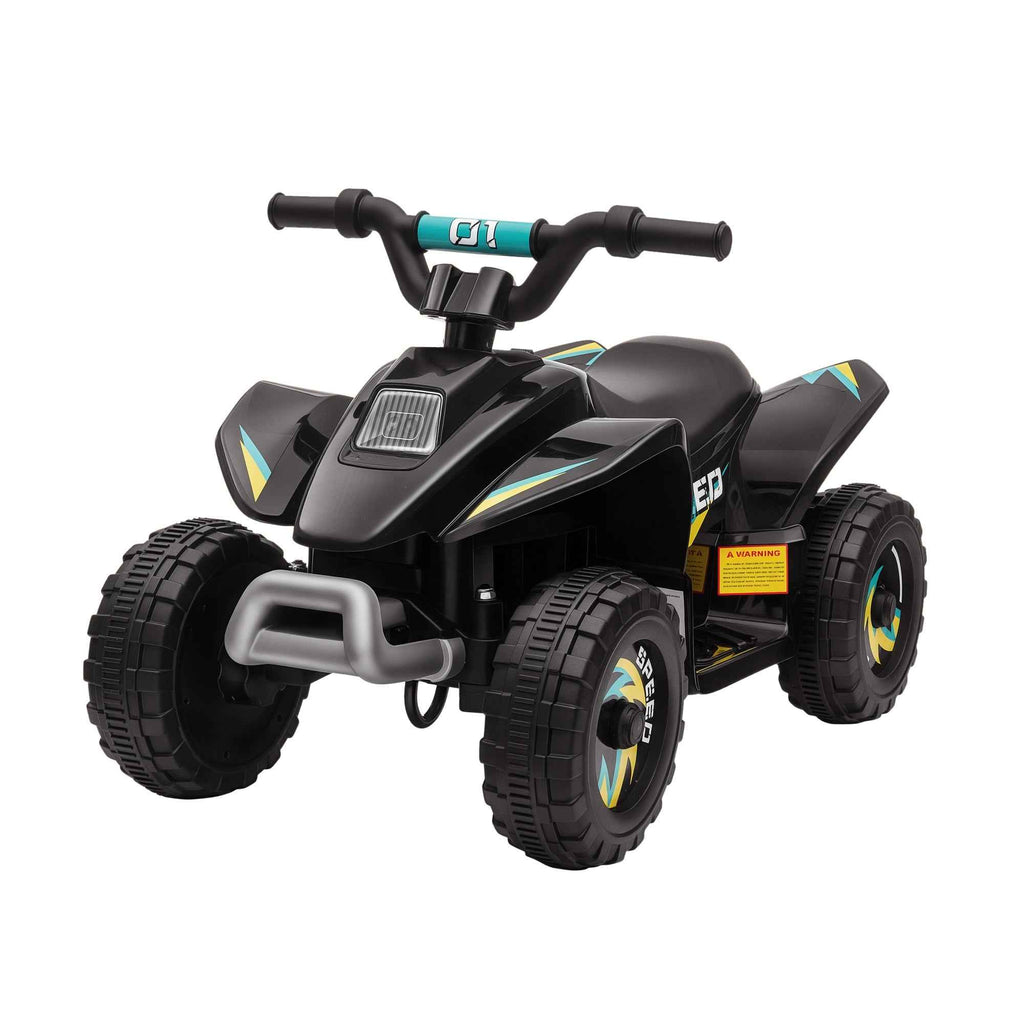 Electric Quad Bike for Children 18-36 Months with 6V Rechargeable Battery, 72x40x45.5 cm, Black