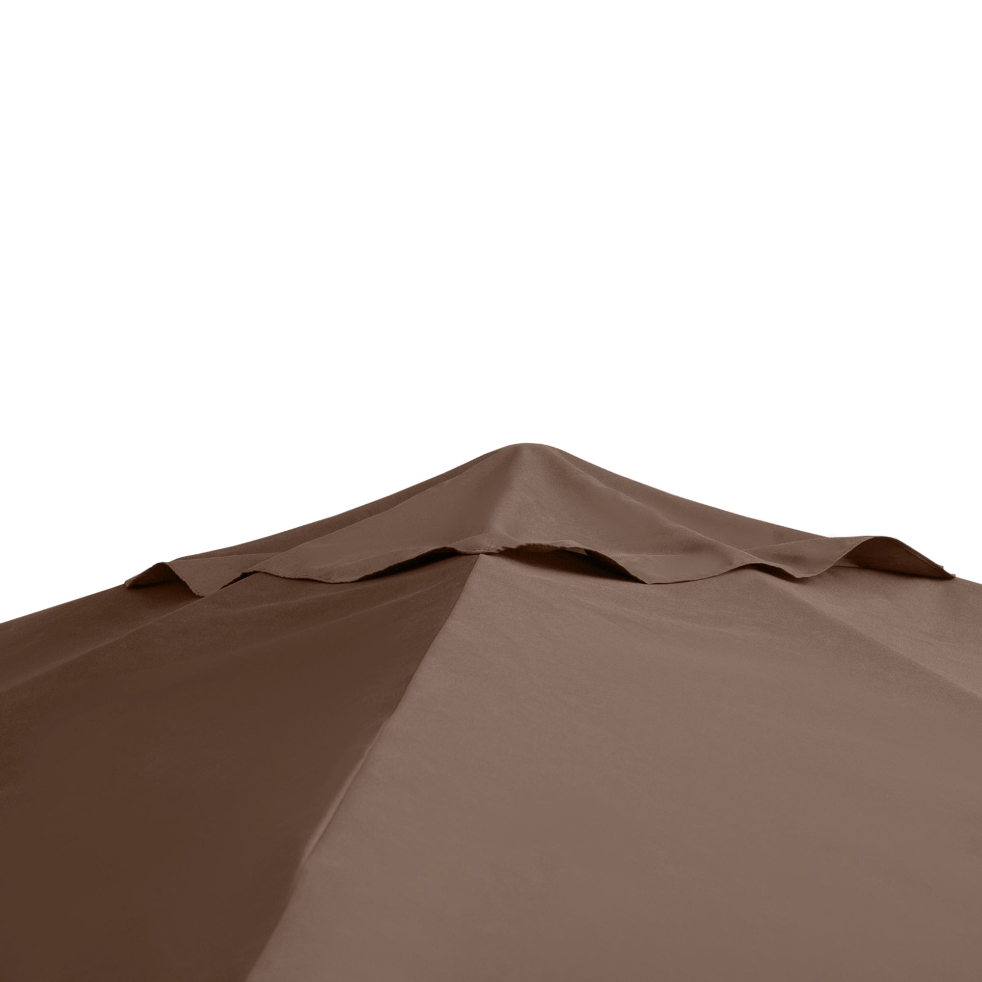 Outsunny 3x3m Garden Gazebo Replacement Roof, 180g/m² Polyester Water Resistant Gazebo Cover with 8 Drainage Holes and Air Vents, Cover Only, 298x295cm, Coffee