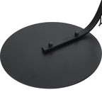 Arc Floor Lamp with Fabric Shade and Foot Switch, Ø47x105x190cm, Black
