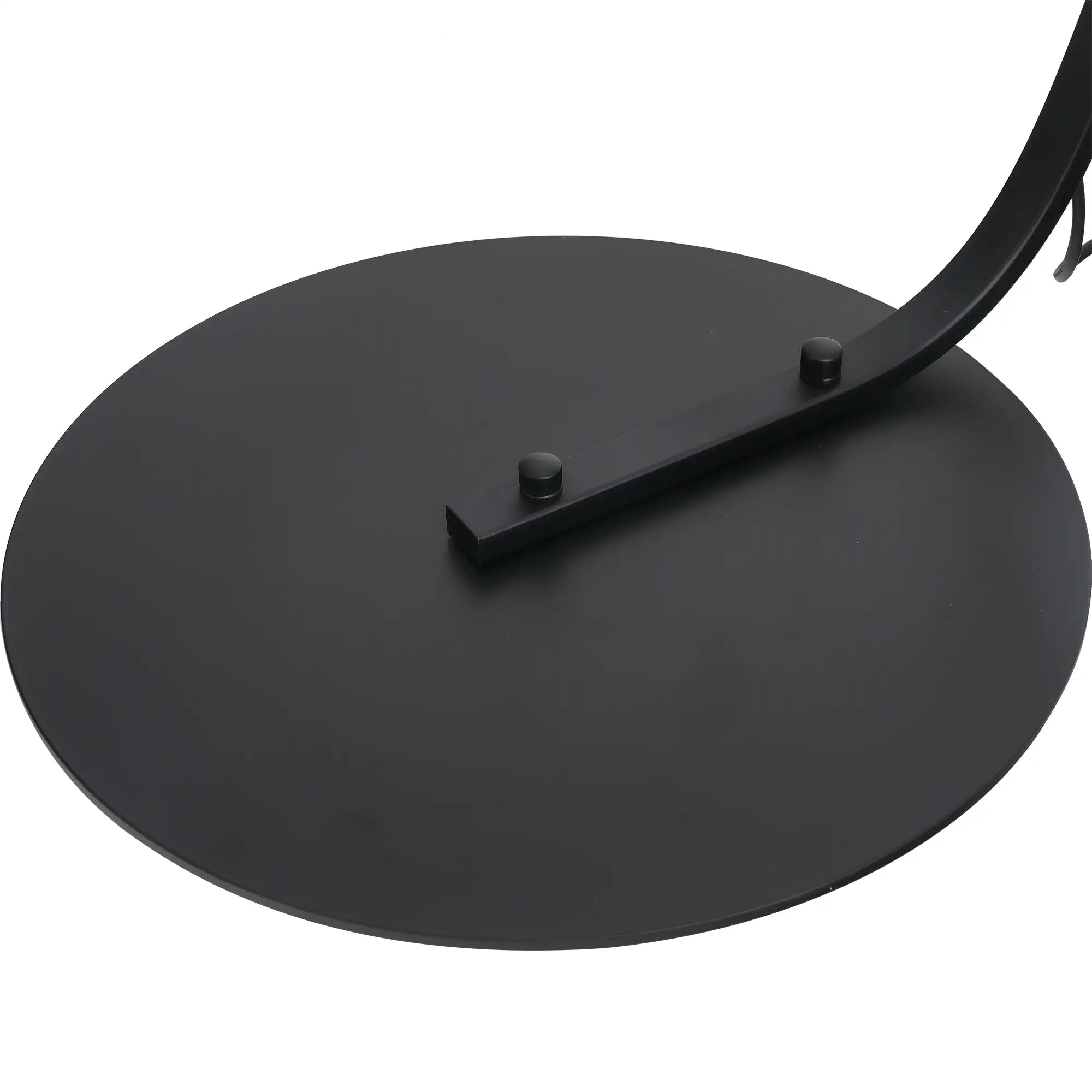 Arc Floor Lamp with Fabric Shade and Foot Switch, Ø47x105x190cm, Black
