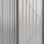 OUTSUNY GARDEN CASETTA IN STEEL Tool holder with bolt, 161.5x94.5x196cm, brown - Borgè