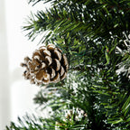 CHRISTMAS TREE - 180cm Artificial Christmas Tree with Pine Cones, 618 Branches and Metal Base, Green