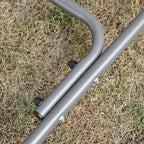 2-in-1 Outdoor Swing for 3 People Convertible to a Bed with Canopy, 218x120x168cm, Light Khaki