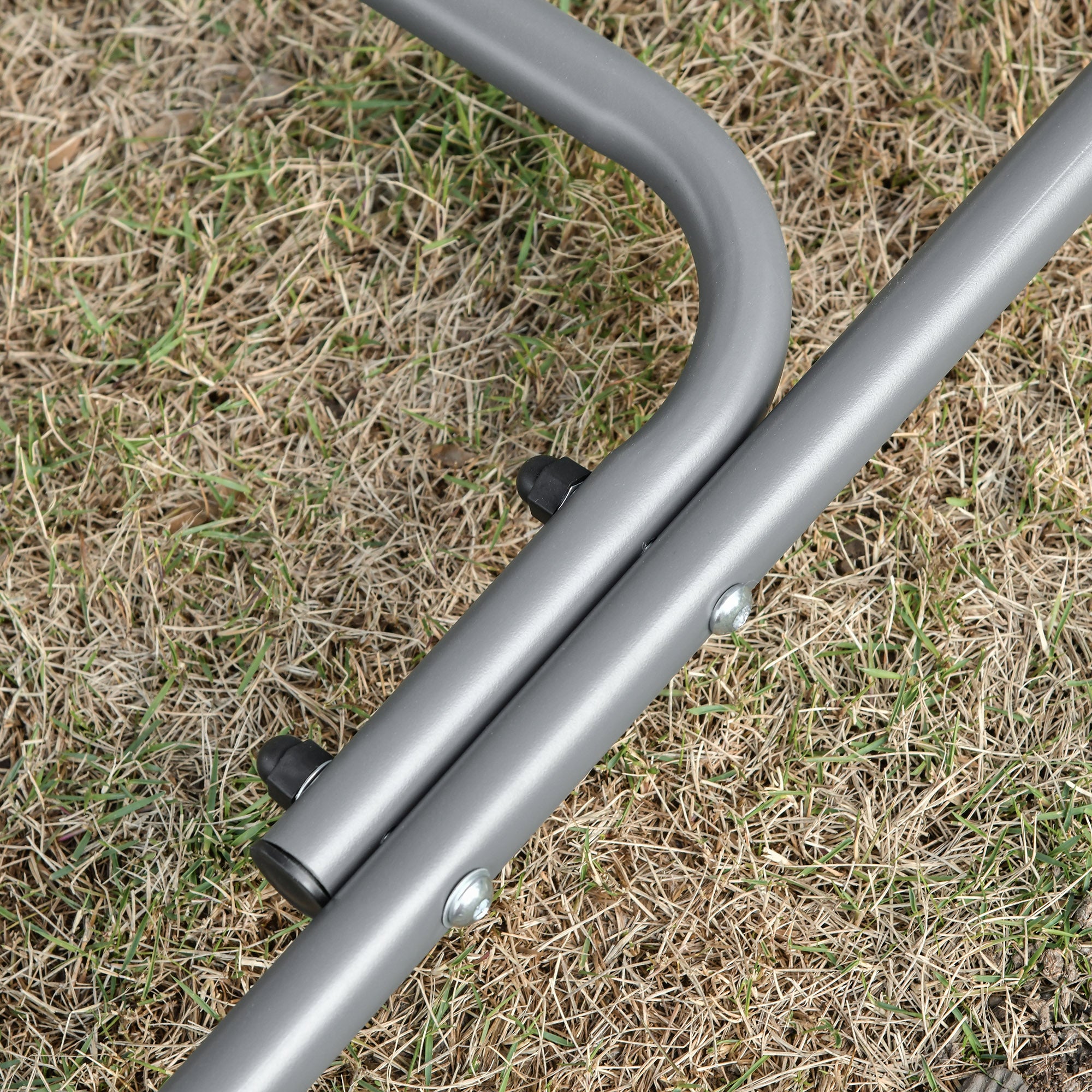 2-in-1 Outdoor Swing for 3 People Convertible to a Bed with Canopy, 218x120x168cm, Light Khaki