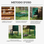 Small Animal Cage Trap with One Door and Handle, 80x25x30 cm, Dark Green