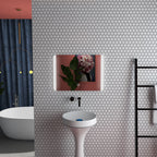 Bathroom Mirror with 3 Temperature LED Light, Touch Switch and Anti-fog, 70x50cm