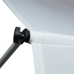 Outsunny 2x1.5m Outdoor Roller Awning with Crank, Adjustable Height and Angle, White