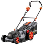 Outsunny 1800W Electric Lawn Mower with 50L Bag, Adjustable Handle, 6 Cutting Heights, Light Grey