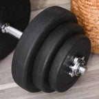 40kg Gym Dumbbell Set (4x5kg, 4x2.5kg, 4x1.5kg), Gym Weights with 12 Discs of 1.5kg, 2.5kg, 5kg, Փ25mm, for Home Training - Borge' Group Limited
