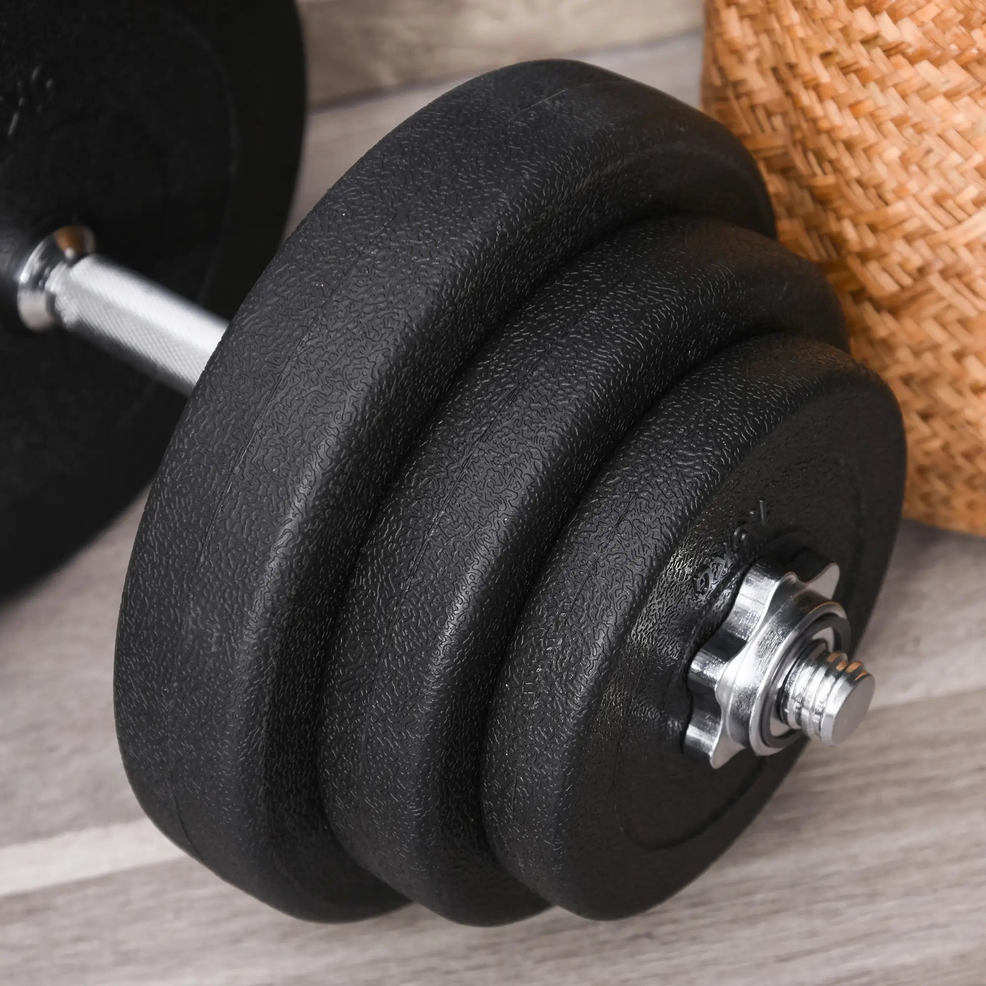 40kg Gym Dumbbell Set (4x5kg, 4x2.5kg, 4x1.5kg), Gym Weights with 12 Discs of 1.5kg, 2.5kg, 5kg, Փ25mm, for Home Training - Borge' Group Limited