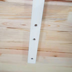 HOMCOM 4-seater dining table with non-slip feet, in pine wood, 120x75x75 cm - Borgè