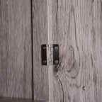 Kleankin Bathroom column in MDF with 2 lockers and 2 open shelves, 30x32x172.5 cm, wooden color - Borgè