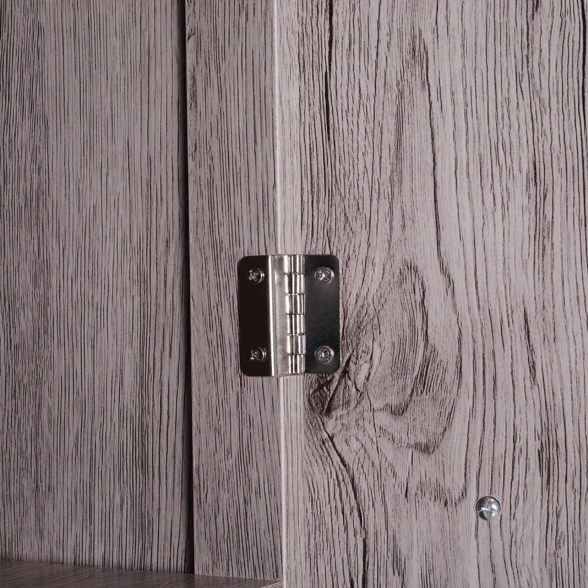 Kleankin Bathroom column in MDF with 2 lockers and 2 open shelves, 30x32x172.5 cm, wooden color - Borgè