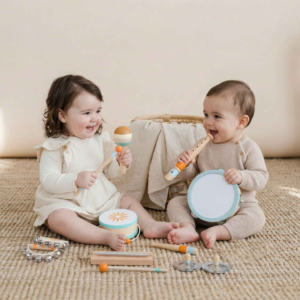Kids Musical Instruments, Montessori Wooden Percussion Set