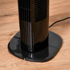 HOMCOM Tower Fan with 5m Remote Control, 70° Oscillation, 3 Functions and 3 Speeds, Black