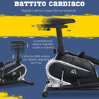 Magnetic Home Elliptical Trainer with LCD Screen, 8 Resistance Levels and Adjustable Seat, 103x62x151cm Black