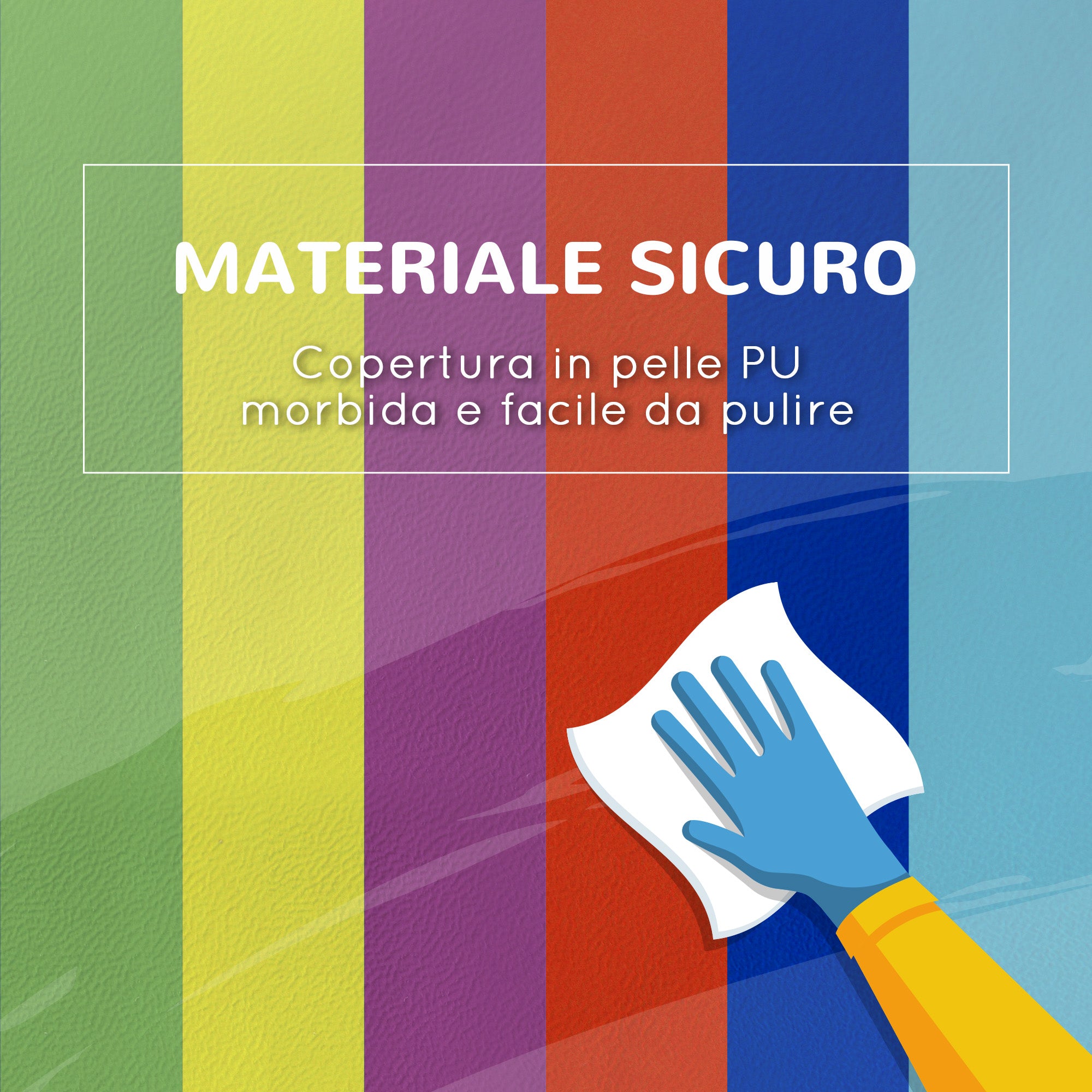 Soft Construction Set for Children 1-3 Years with 11 Shapes in Multicolored PU and EPE